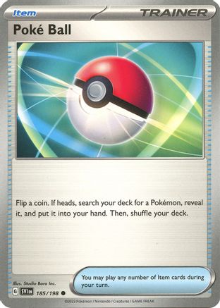Poke Ball 185  - Reverse Holofoil SV01 Scarlet & Violet Base Set - Common