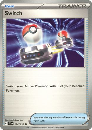 Switch 194  - Reverse Holofoil SV01 Scarlet & Violet Base Set - Common