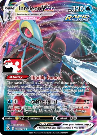 Inteleon VMAX  - Holofoil Prize Pack Series Cards - Ultra Rare