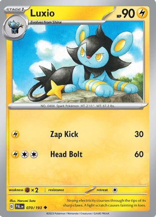 Luxio 070  SV02 Paldea Evolved - Uncommon