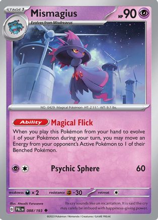 Mismagius 088/193  SV02 Paldea Evolved - Uncommon
