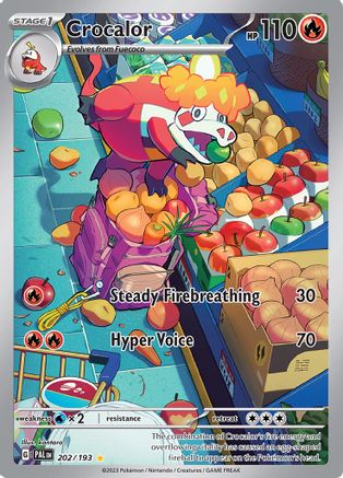 Crocalor 202/193  - Holofoil SV02 Paldea Evolved - Illustration Rare
