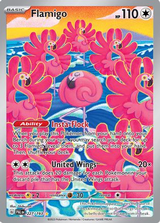 Flamigo 227/193  - Holofoil SV02 Paldea Evolved - Illustration Rare