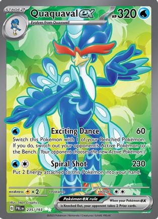 Quaquaval ex 235/193  - Holofoil SV02 Paldea Evolved - Ultra Rare