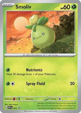 Smoliv 023  - Holofoil SV Scarlet & Violet Promo Cards - Promo