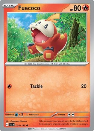 Fuecoco (Summer 2023 Collector Chest) 034/193  - Holofoil Miscellaneous Cards & Products - Common
