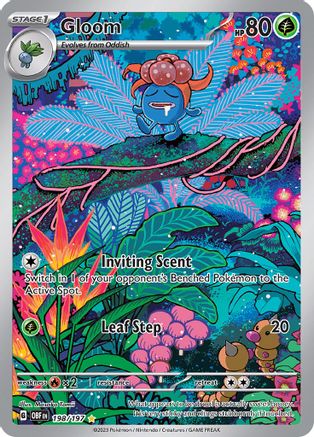 Gloom 198/197  - Holofoil SV03 Obsidian Flames - Illustration Rare