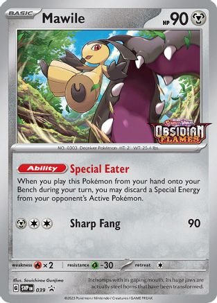 Mawile (Prerelease) 039  - Holofoil SV Scarlet & Violet Promo Cards - Promo