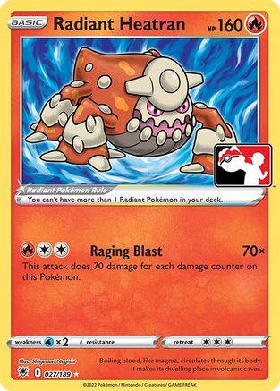 Radiant Heatran  - Holofoil Prize Pack Series Cards - Radiant Rare