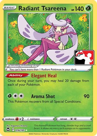 Radiant Tsareena  - Holofoil Prize Pack Series Cards - Radiant Rare