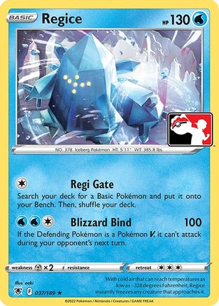 Regice  Prize Pack Series Cards - Rare