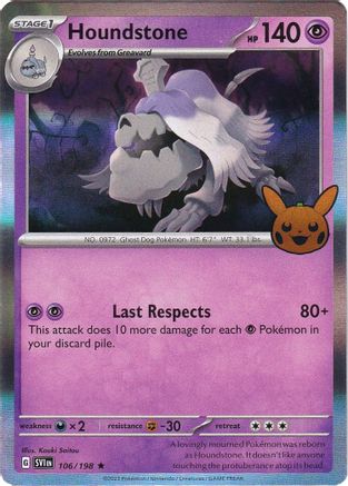 Houndstone 106  - Holofoil Trick or Trade BOOster Bundle 2023 - Rare