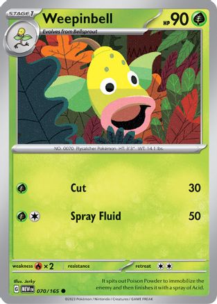 Weepinbell 070  SV Scarlet & Violet 151 - Common