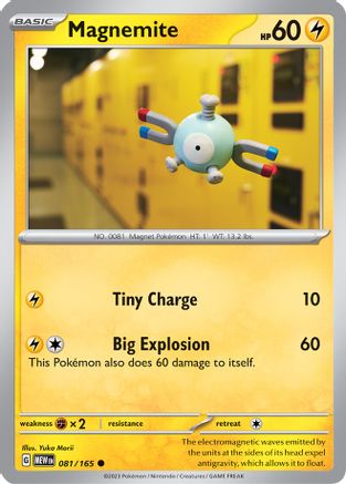 Magnemite 081  - Reverse Holofoil SV Scarlet & Violet 151 - Common