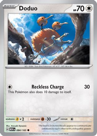Doduo 084  - Reverse Holofoil SV Scarlet & Violet 151 - Common