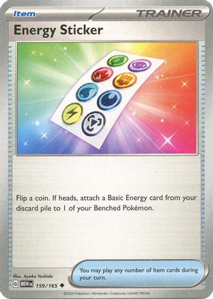 Energy Sticker 159  - Reverse Holofoil SV Scarlet & Violet 151 - Uncommon