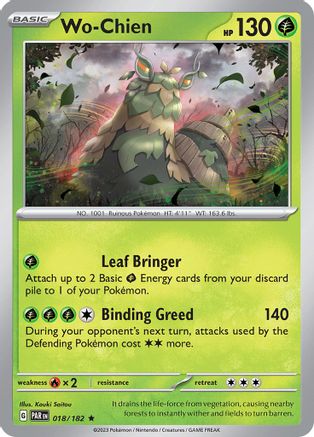 Wo-Chien 018  - Holofoil SV04 Paradox Rift - Rare
