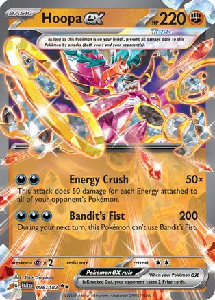 Hoopa ex 098  - Holofoil SV04 Paradox Rift - Double Rare