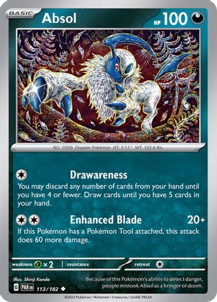 Absol 113  SV04 Paradox Rift - Uncommon