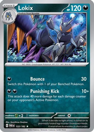 Lokix 122  - Holofoil SV04 Paradox Rift - Rare