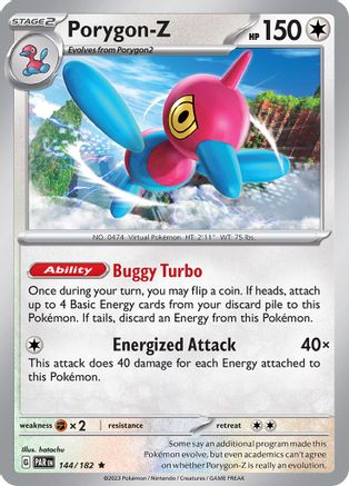 Porygon-Z 144  - Holofoil SV04 Paradox Rift - Rare