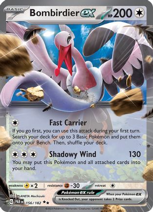 Bombirdier ex 156  - Holofoil SV04 Paradox Rift - Double Rare