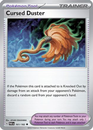 Cursed Duster 161  - Reverse Holofoil SV04 Paradox Rift - Uncommon