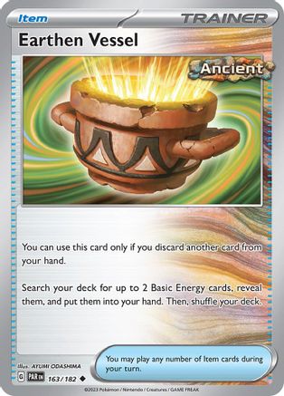 Earthen Vessel 163  - Reverse Holofoil SV04 Paradox Rift - Uncommon
