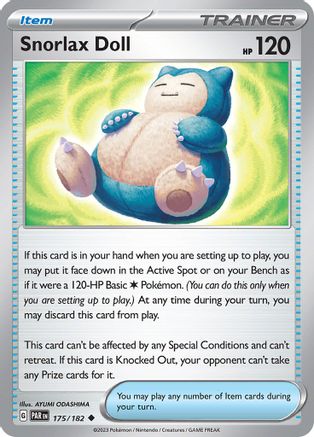 Snorlax Doll 175  - Reverse Holofoil SV04 Paradox Rift - Uncommon
