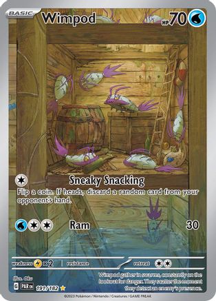 Wimpod 191/182  - Holofoil SV04 Paradox Rift - Illustration Rare