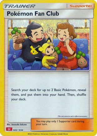 Pokemon Fan Club (CLC) 022  - Holofoil Trading Card Game Classic - Classic Collection
