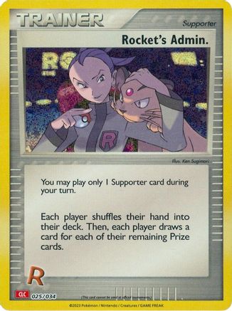 Rocket's Admin. (CLC) 025  - Holofoil Trading Card Game Classic - Classic Collection