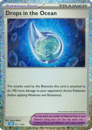Drops in the Ocean 021  - Holofoil Trading Card Game Classic - Classic Collection