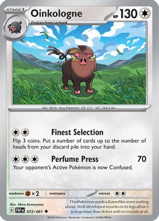 Oinkologne 072  - Reverse Holofoil SV Paldean Fates - Uncommon