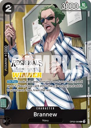 Brannew (Offline Regional 2024) [Winner] (OP03-089) - One Piece Promotion Cards Foil