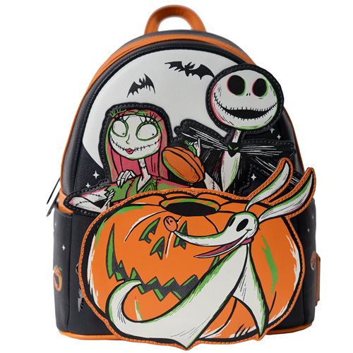 *EE EXCLUSIVE* LOUNGEFLY The Nightmare Before Christmas Disney 100 Glow-in-the-Dark Mini-Backpack
