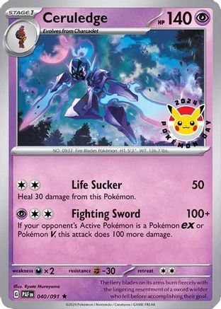 Ceruledge (Pokemon Day 2024)  040/091  - Holofoil Miscellaneous Cards & Products - Promo
