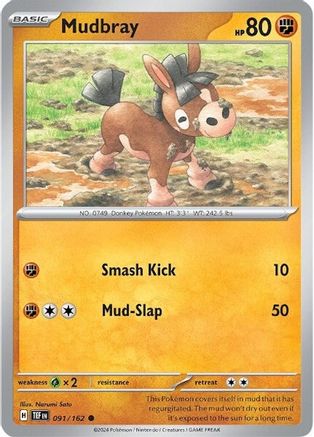 Mudbray 091  - Reverse Holofoil SV05 Temporal Forces - Common