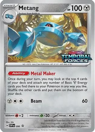 Metang (Prerelease) [Staff] 090  - Holofoil SV Scarlet & Violet Promo Cards - Promo