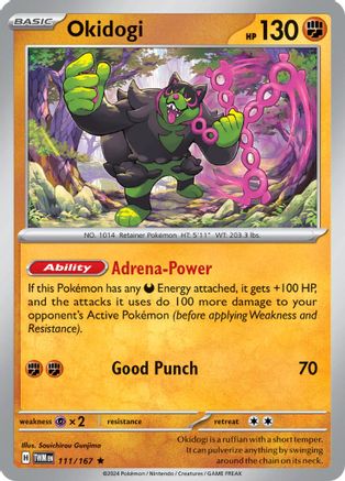 Okidogi 111  - Holofoil SV06 Twilight Masquerade - Rare
