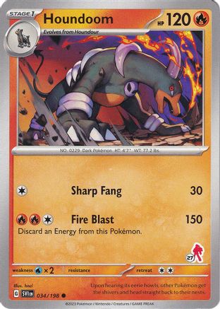 Houndoom - Armarouge 27  Battle Academy 2024 - Common