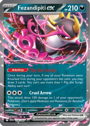 Fezandipiti ex 038/064  - Holofoil SV Shrouded Fable - Double Rare