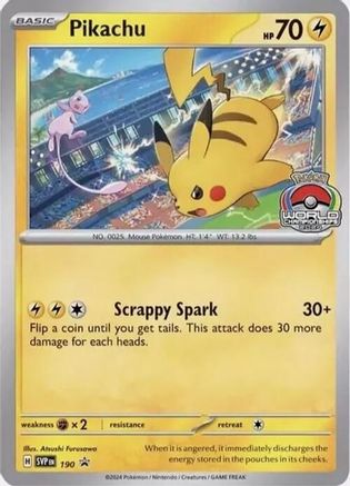 Pikachu 190  SV Scarlet & Violet Promo Cards - Promo
