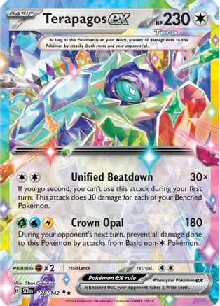 Terapagos ex 128/142  - Holofoil SV07 Stellar Crown - Double Rare