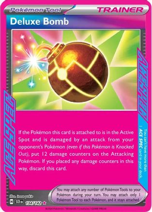 Deluxe Bomb 134  - Holofoil SV07 Stellar Crown - ACE SPEC Rare