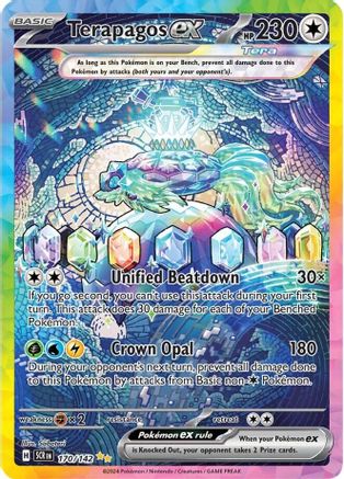 Terapagos ex 170/142  - Holofoil SV07 Stellar Crown - Special Illustration Rare