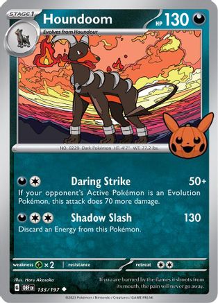 Houndoom 133  Trick or Trade BOOster Bundle 2024 - Uncommon