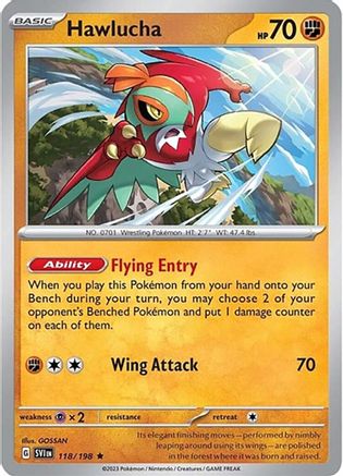 Hawlucha 118  Deck Exclusives - Rare