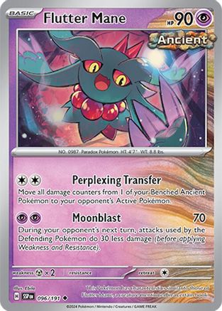 Flutter Mane 096  - Reverse Holofoil SV08 Surging Sparks - Uncommon