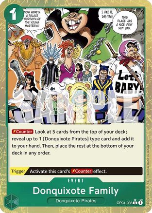 Donquixote Family (Textured Foil) (OP04-036) - Premium Booster -The Best- Foil